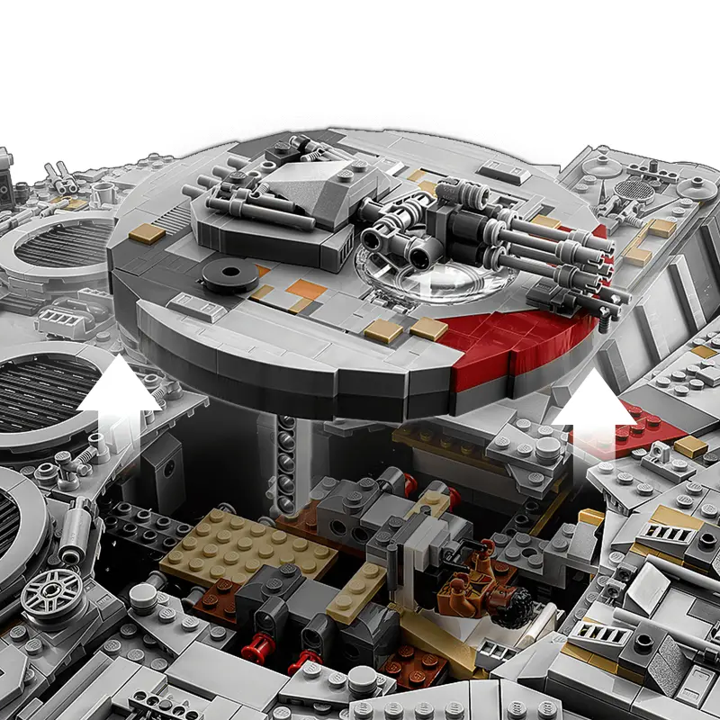 Large Falcon Ship building blocks model - chaoxingtoys