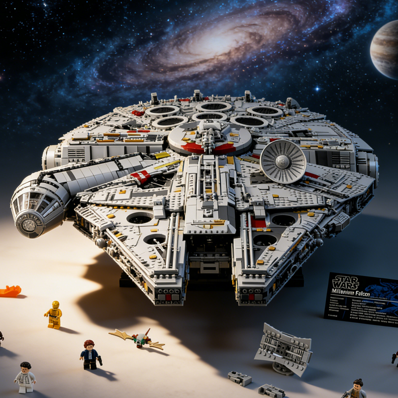 Large Falcon Ship building blocks model - chaoxingtoys