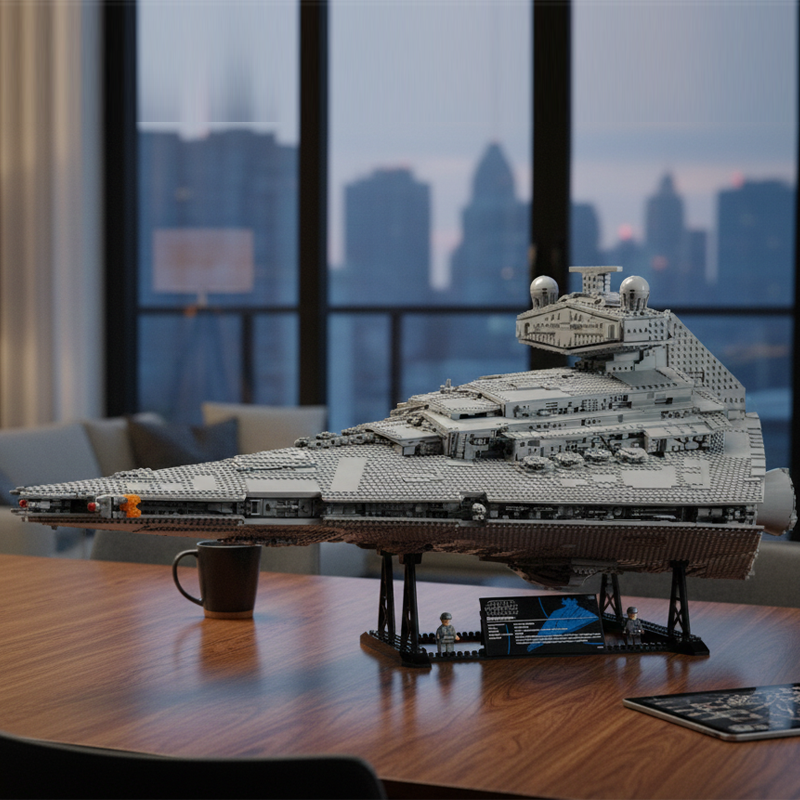 UCS Ship Destroyer building blocks model - chaoxingtoys