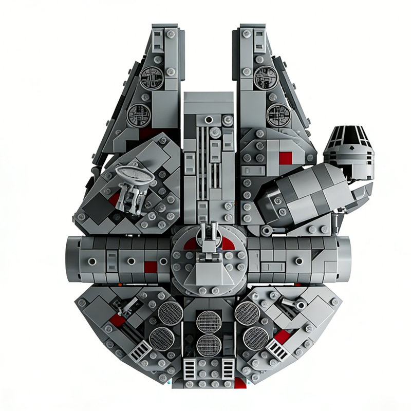 Classic Galactic Cargo Freighter building blocks model - chaoxingtoys