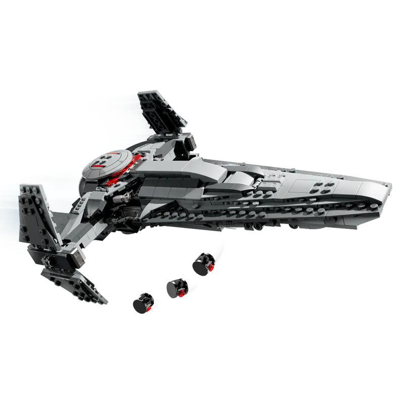 Dark Warrior Stealth Infiltration Spaceship building blocks model - chaoxingtoys