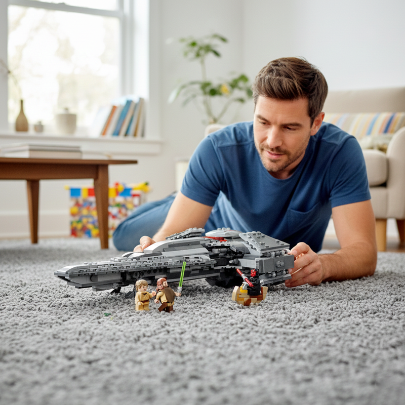 Dark Warrior Stealth Infiltration Spaceship building blocks model - chaoxingtoys