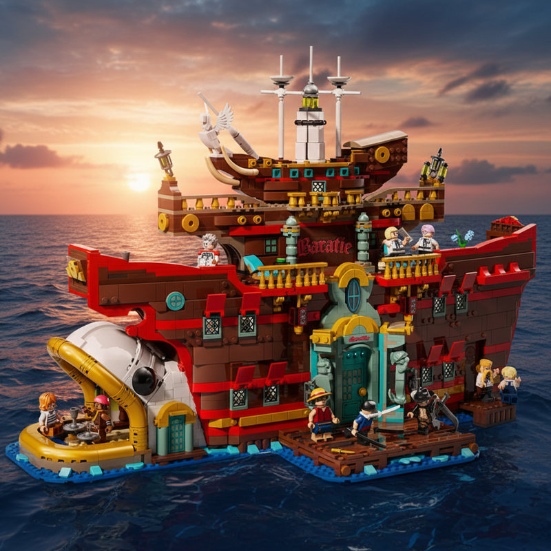 Baratie Floating Restaurant building blocks 75640