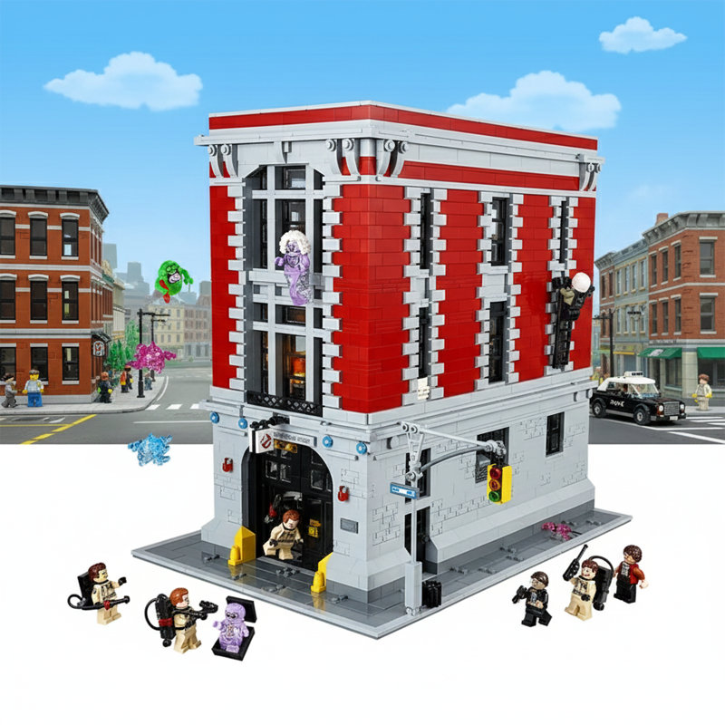 Ghostbusters Firehouse Headquarters building blocks 75827