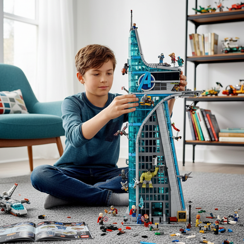 Super Hero City Landmark Skyscraper-chaoxingtoys