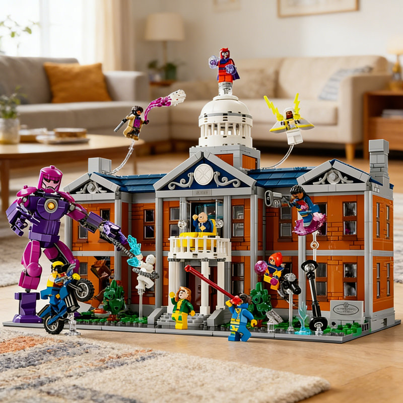 X-Men Mansion building blocks 76294