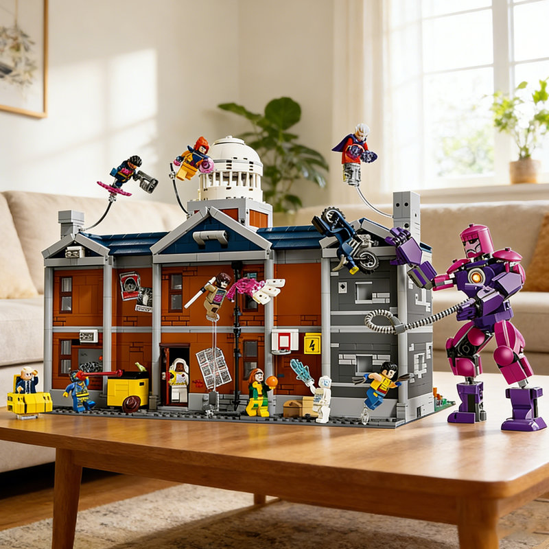 X-Men Mansion building blocks 76294