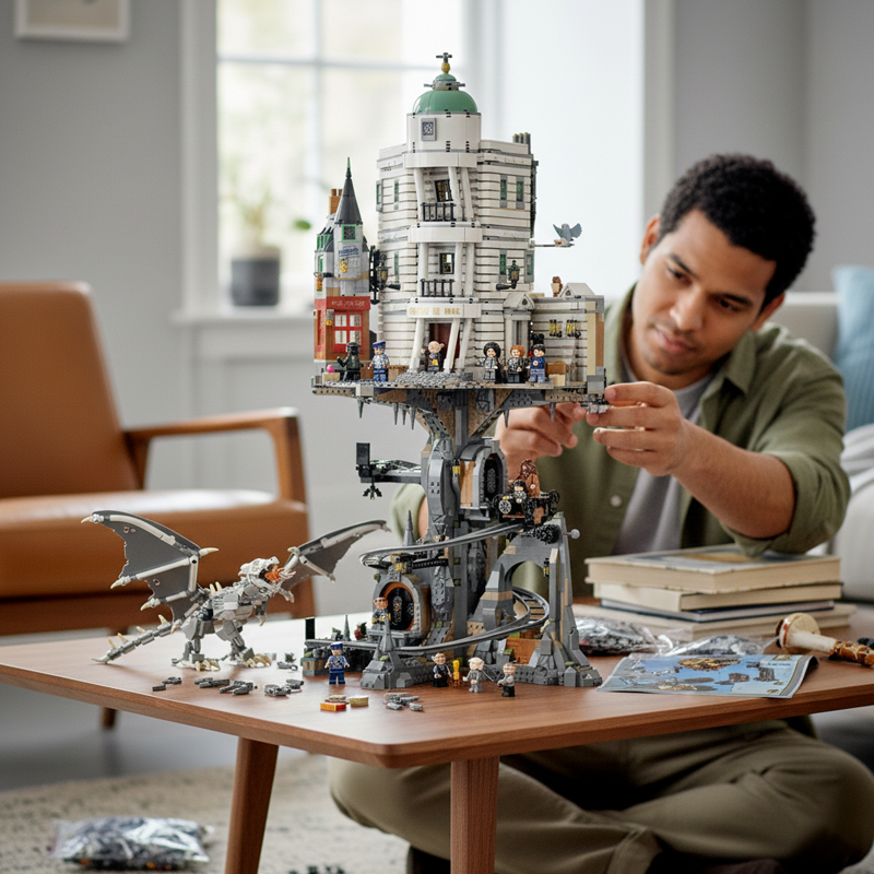 Wizard Bank building blocks model - chaoxingtoys