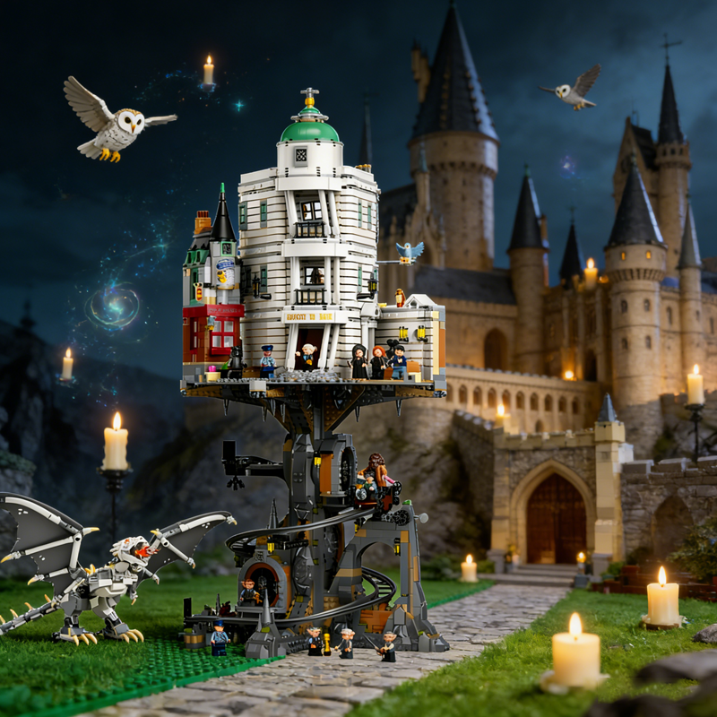 Wizard Bank building blocks model - chaoxingtoys