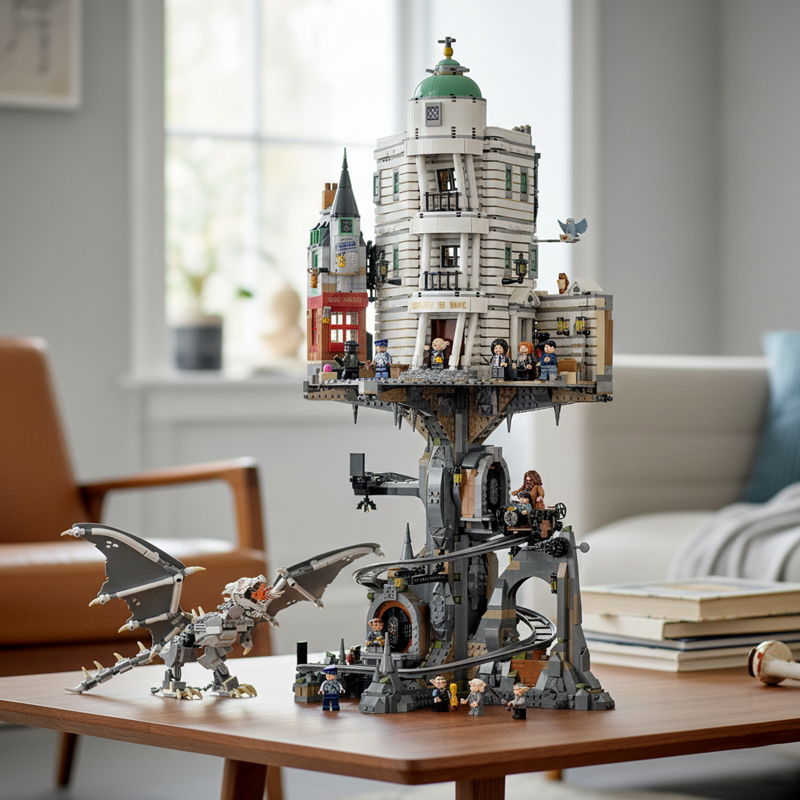 Wizard Bank building blocks model - chaoxingtoys