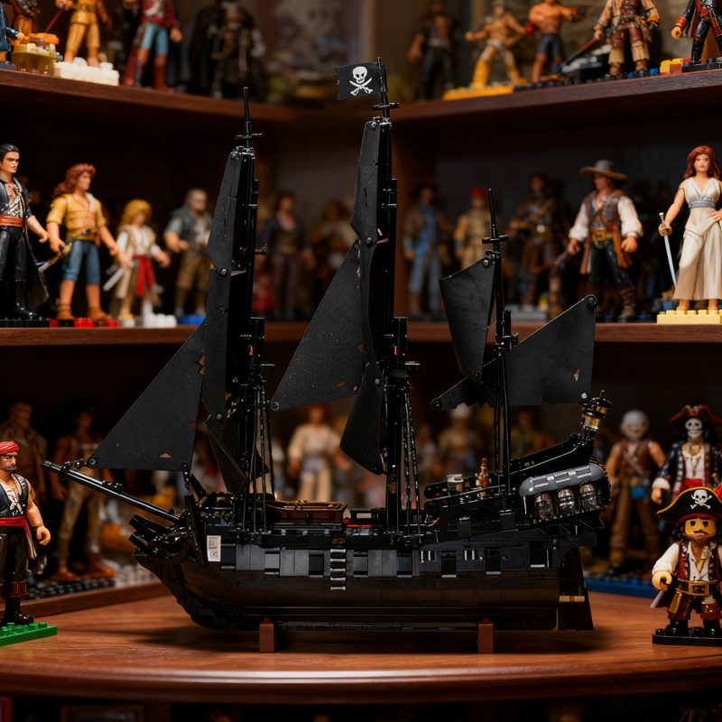 Black Pearl Pirate Ship-chaoxingtoys