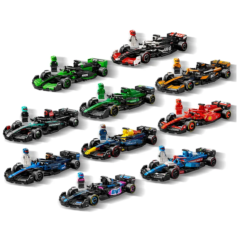 Formula 1 car building blocks (10 designs)77242-7725