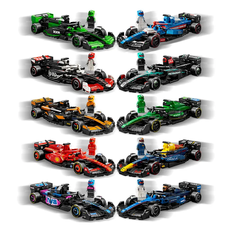 Formula 1 car building blocks (10 designs)77242-7725