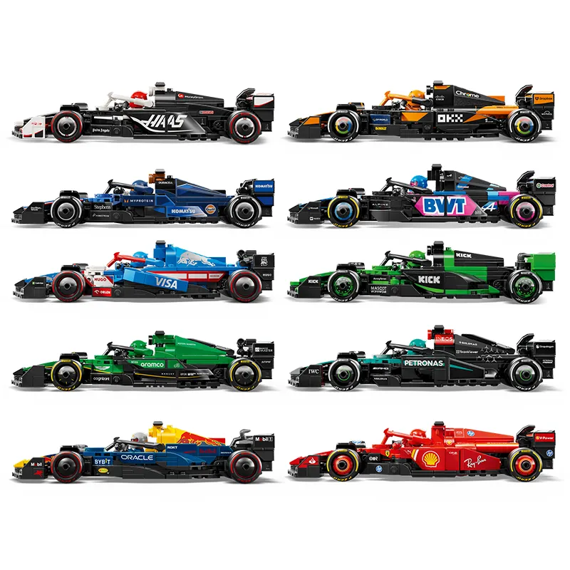 Formula 1 car building blocks (10 designs)77242-7725