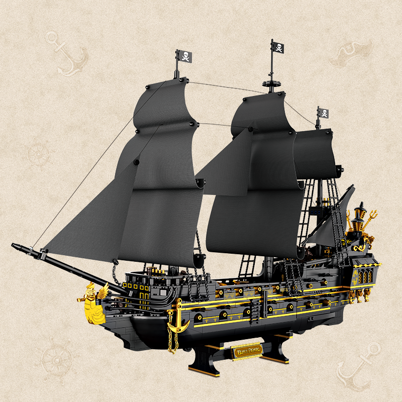 Black Pearl Pirate Ship-chaoxingtoys