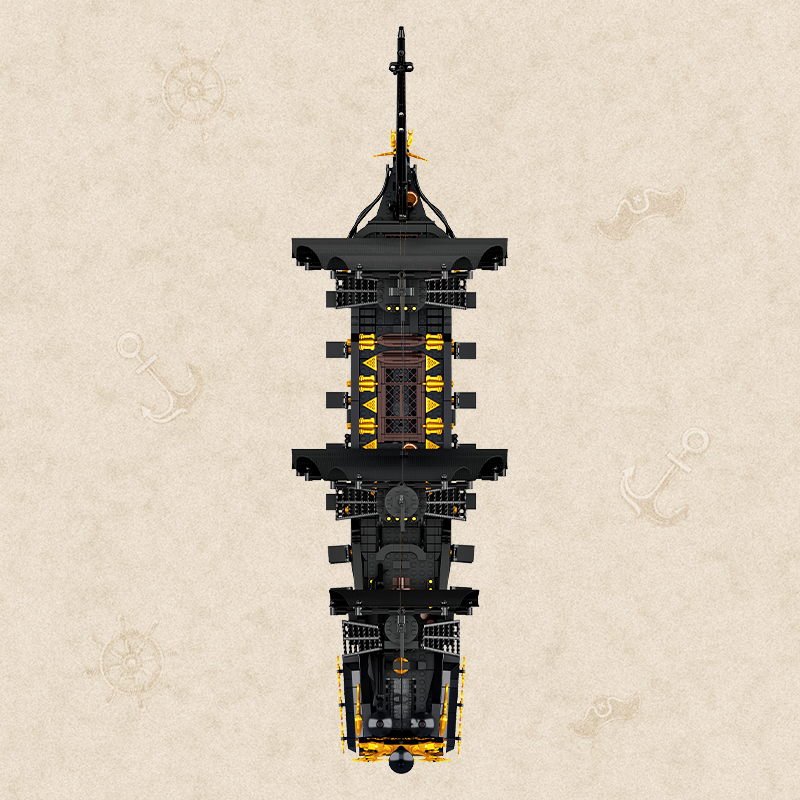 Black Pearl Pirate Ship-chaoxingtoys