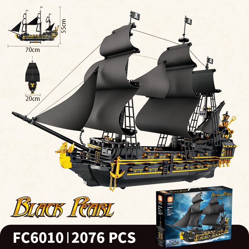 Black Pearl Pirate Ship-chaoxingtoys