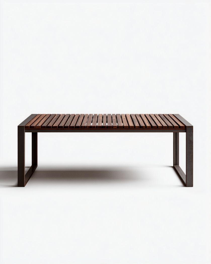 Table de salle à manger rectangulaire d'extérieur-Femlu Live