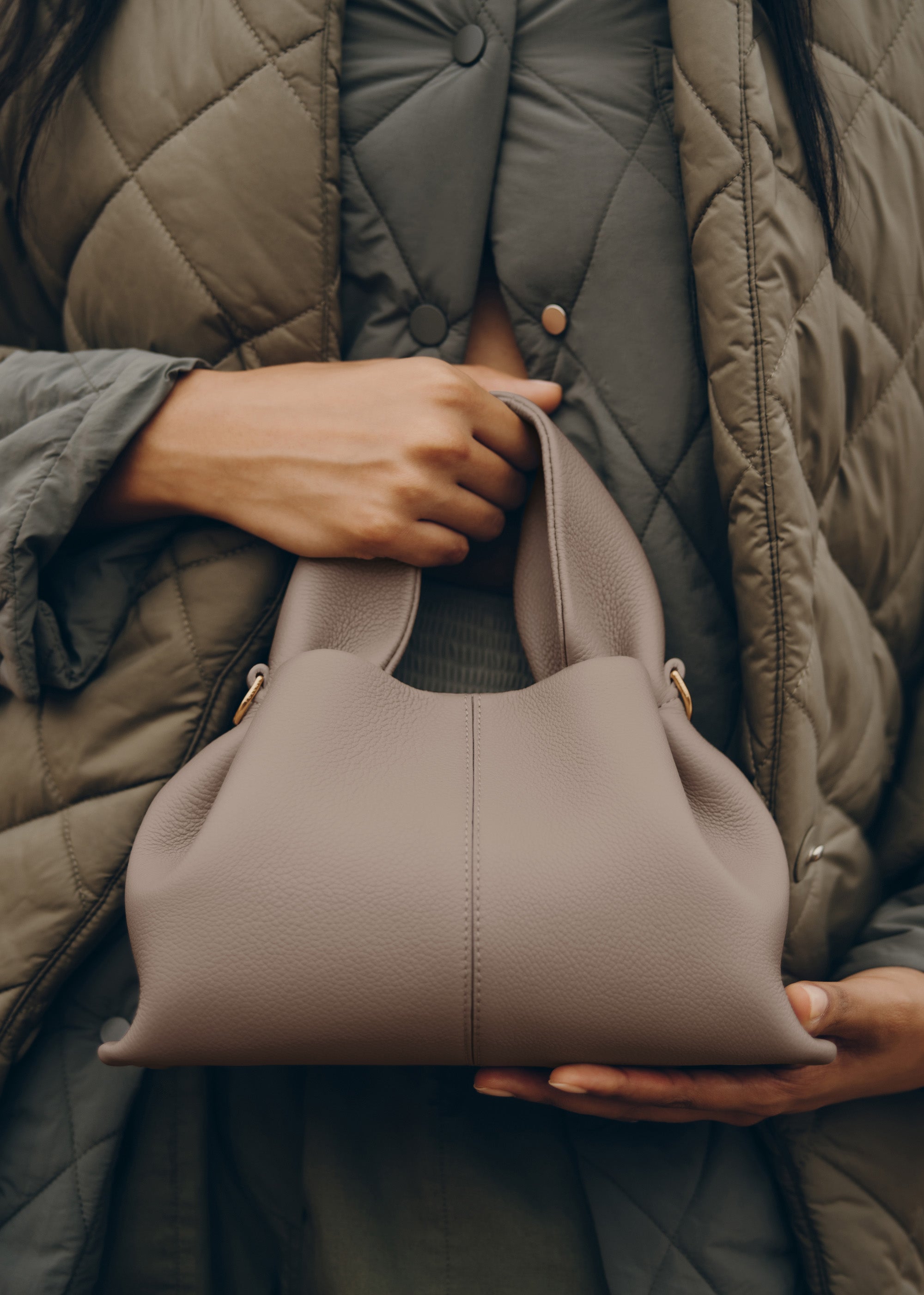 Sac Le Neuf Mini - Taupe Grainé