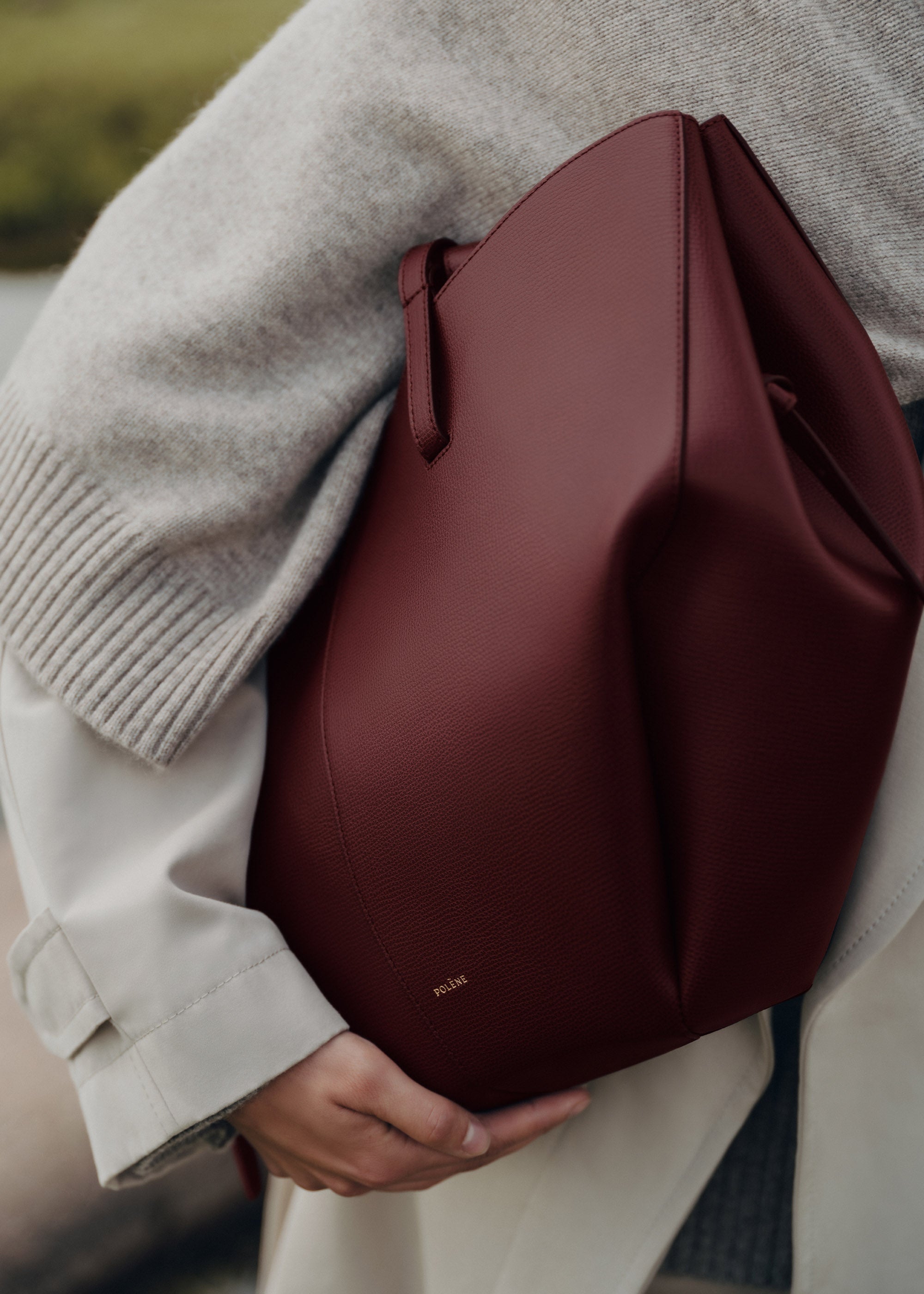 Sac Cyma - Cerise Noire Grainé