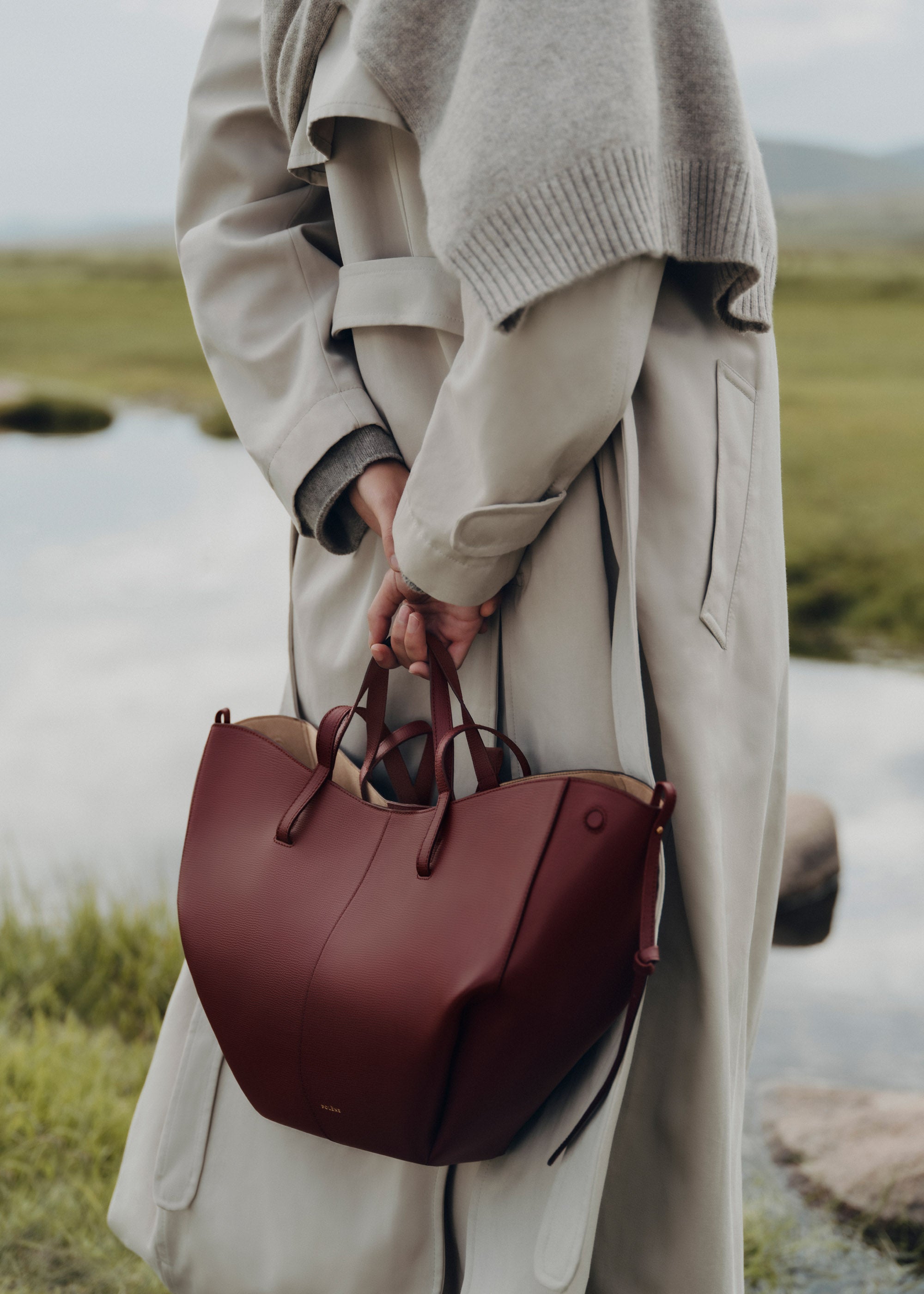 Sac Cyma - Cerise Noire Grainé