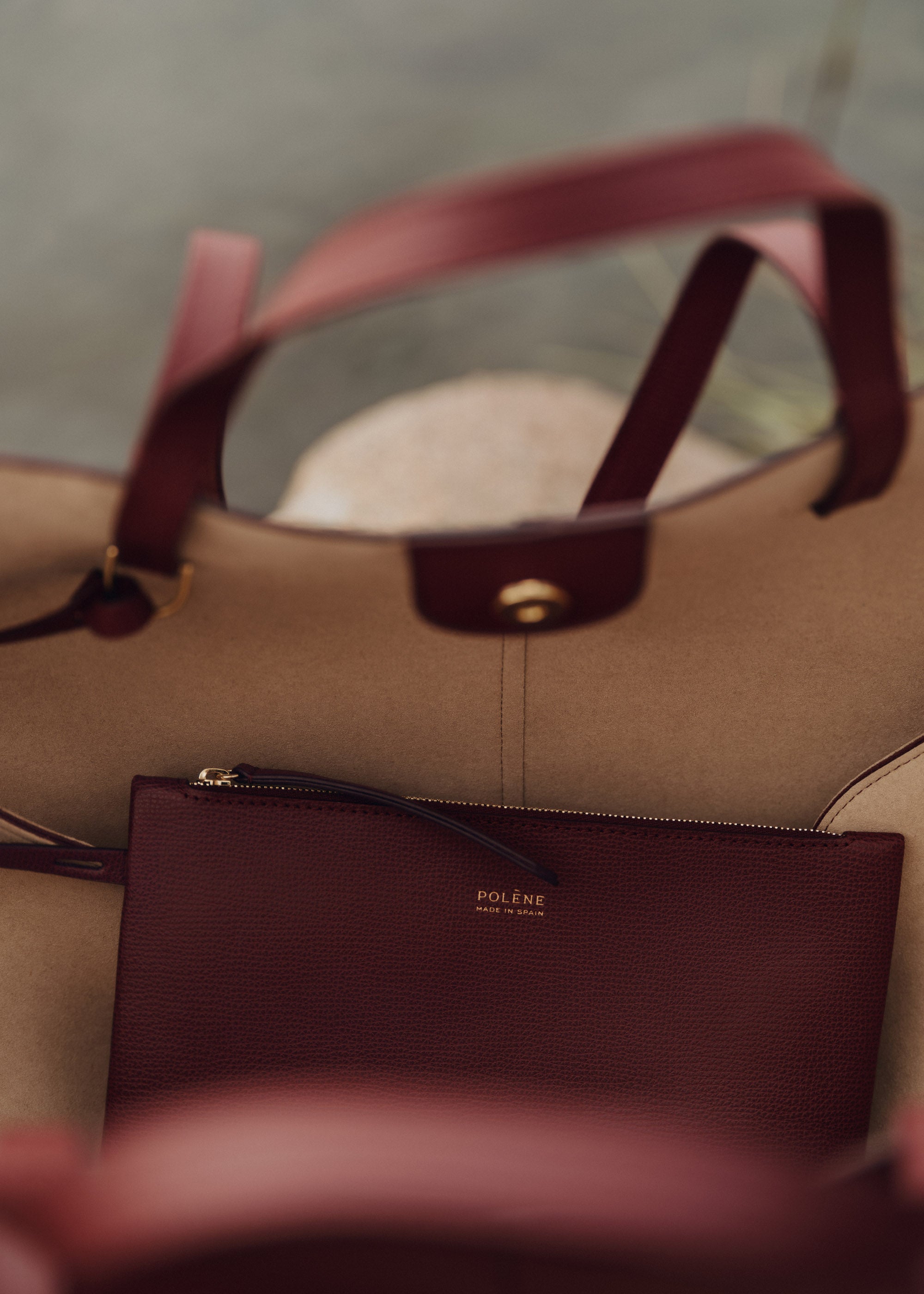 Sac Cyma - Cerise Noire Grainé