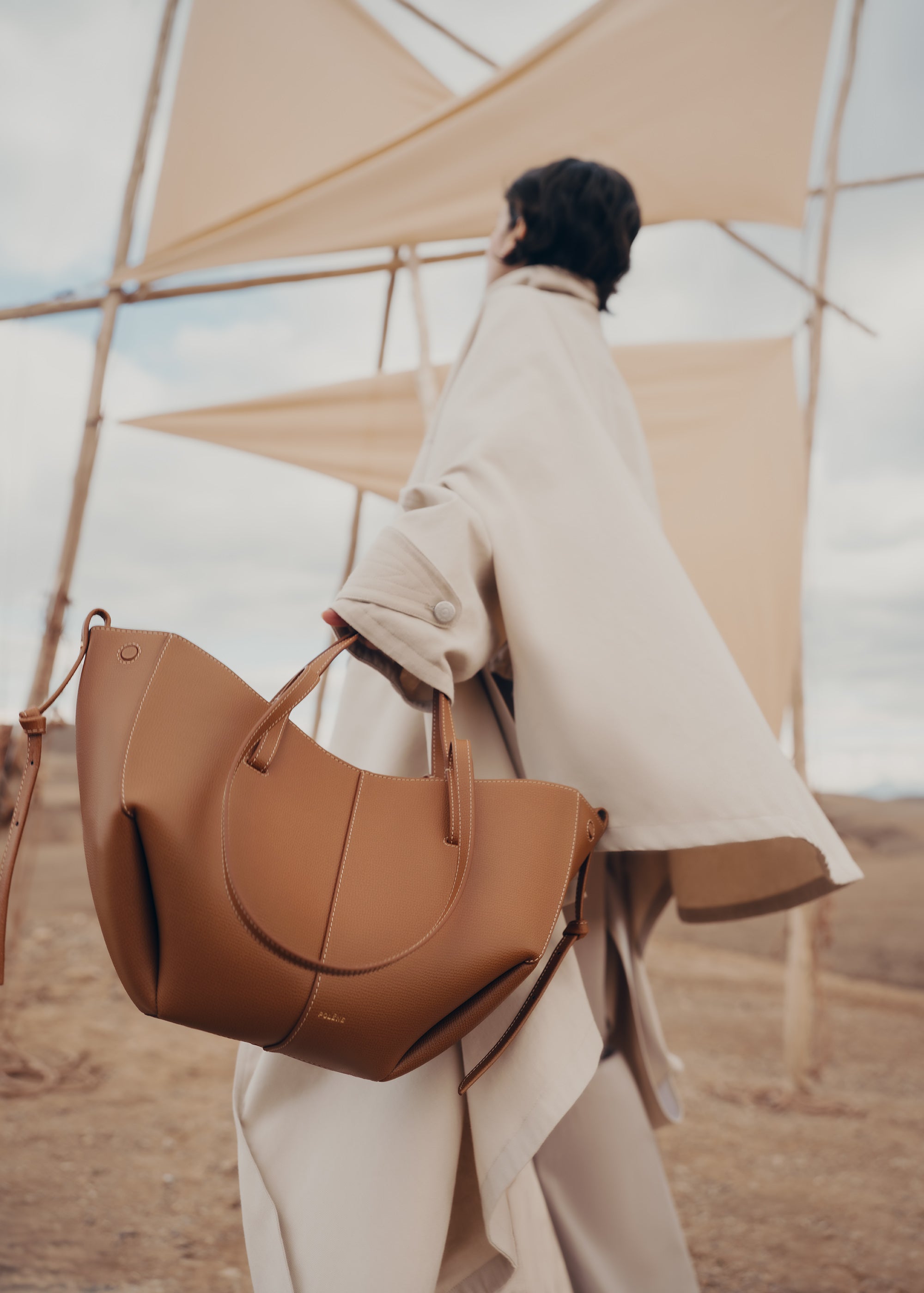Sac Cyma Mini - Camel Grainé