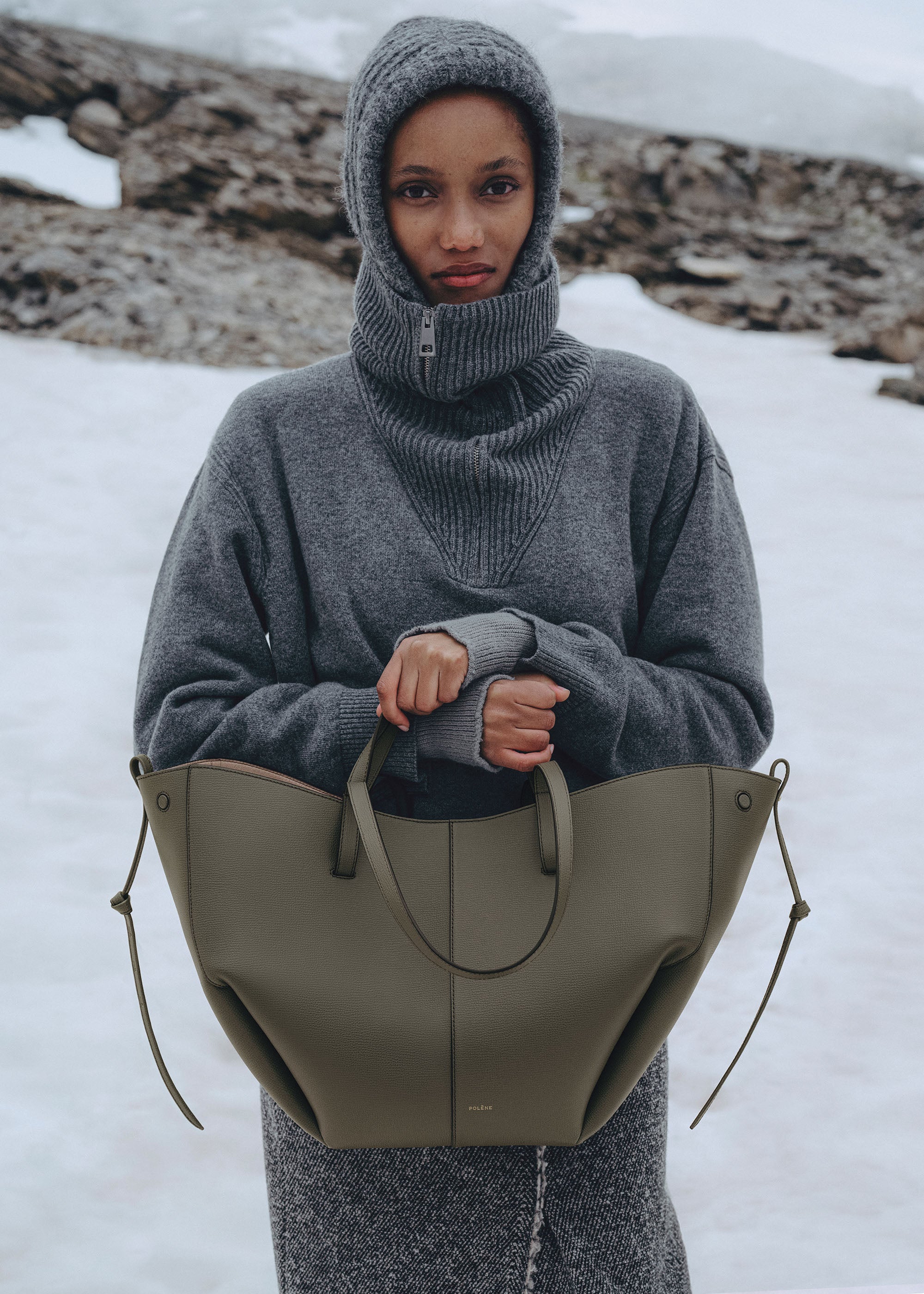 Sac Cyma - Vert Fumé Grainé