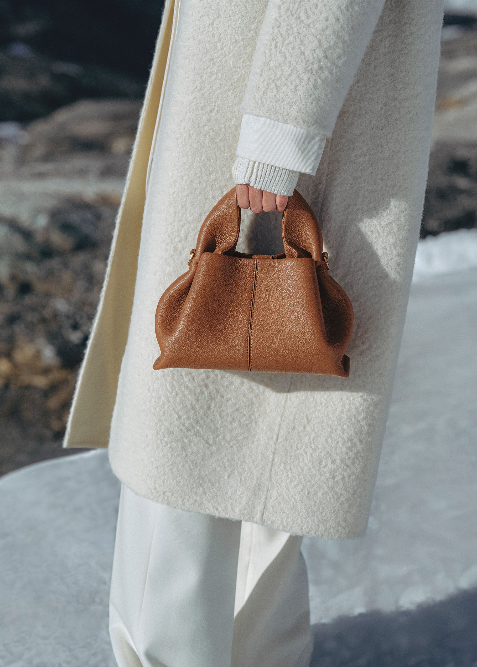 Sac Le Neuf Mini - Camel Grainé