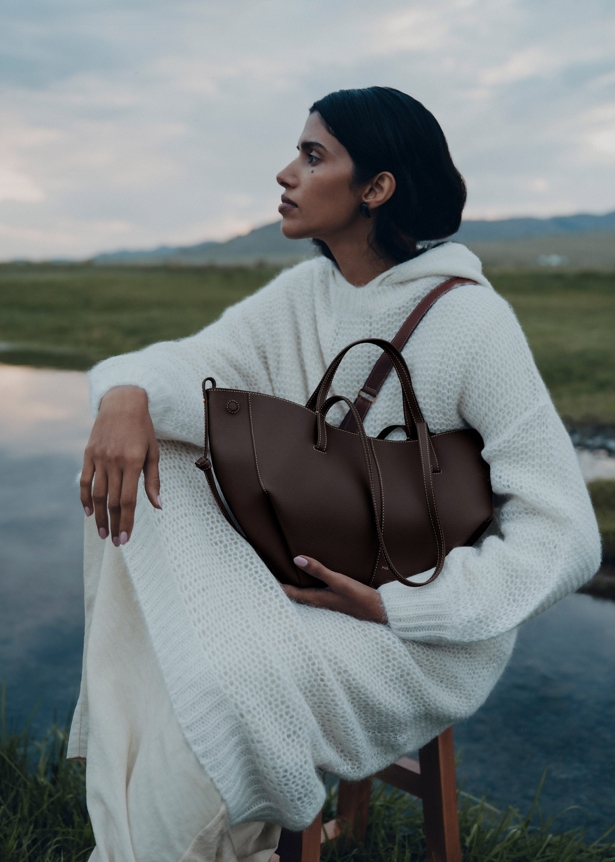 Sac Cyma Mini - Ébène Grainé