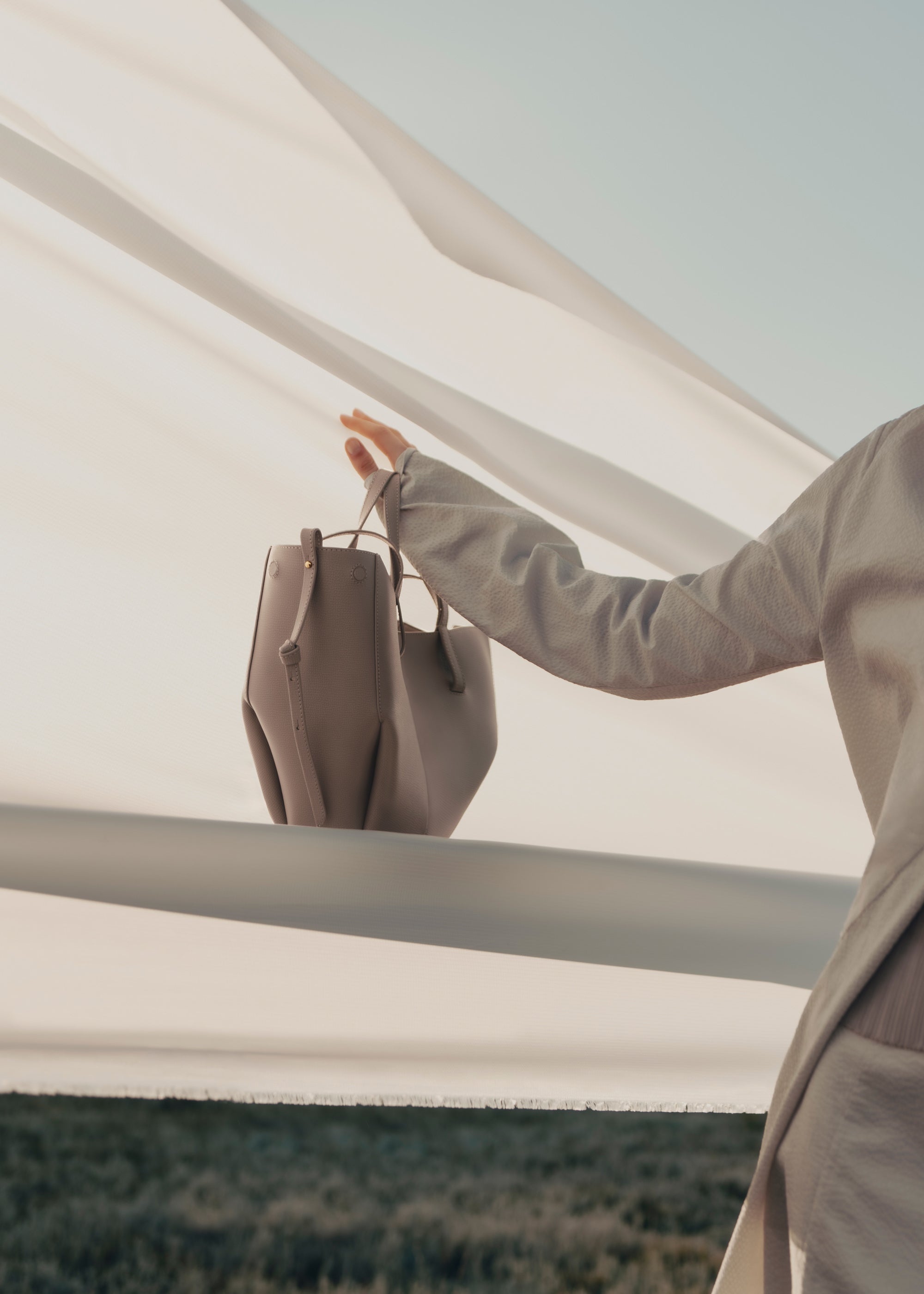 Sac Cyma Mini - Taupe Grainé