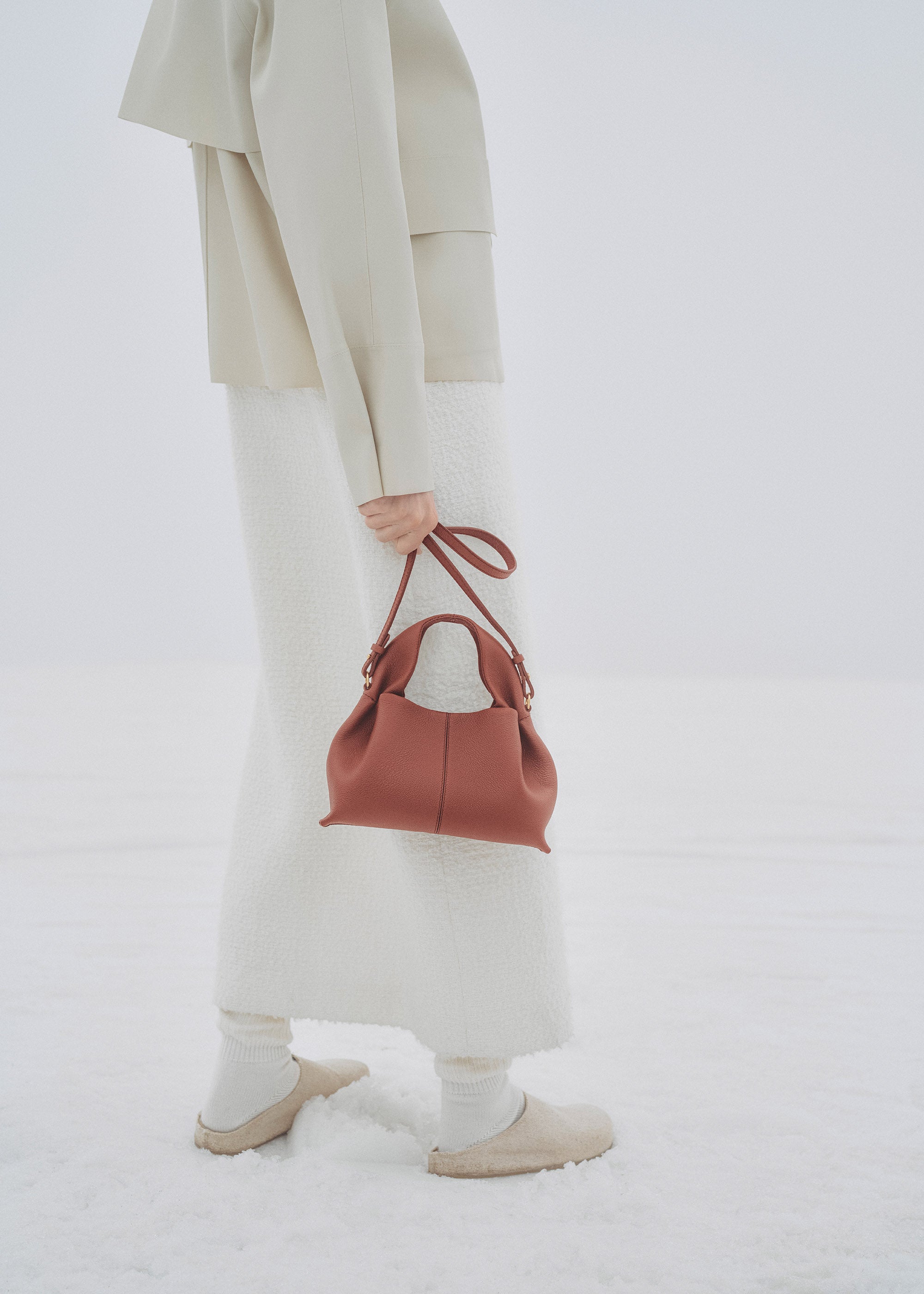 Sac Le Neuf Mini - Argile Rouge Grainé