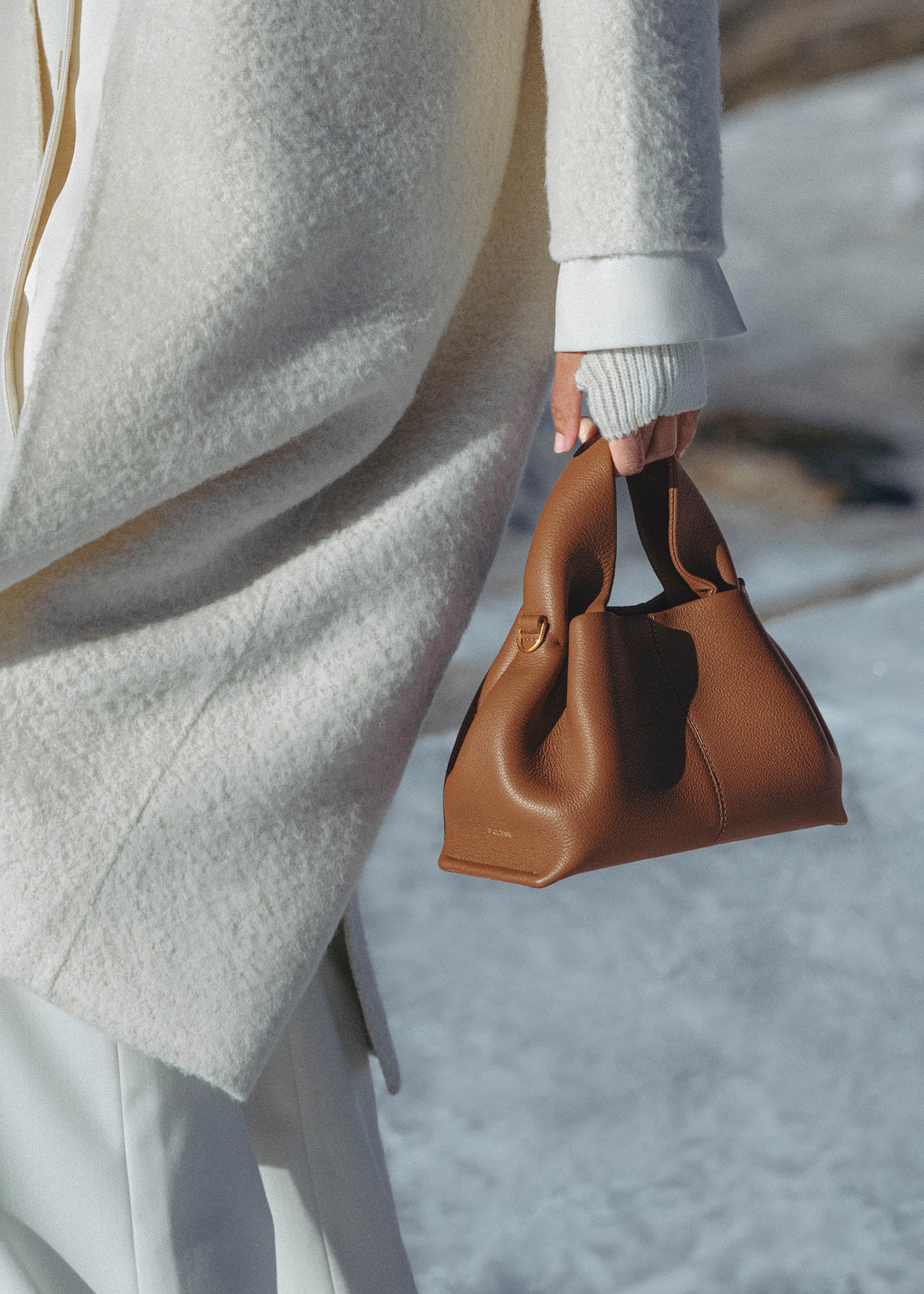 Sac Le Neuf Mini - Camel Grainé