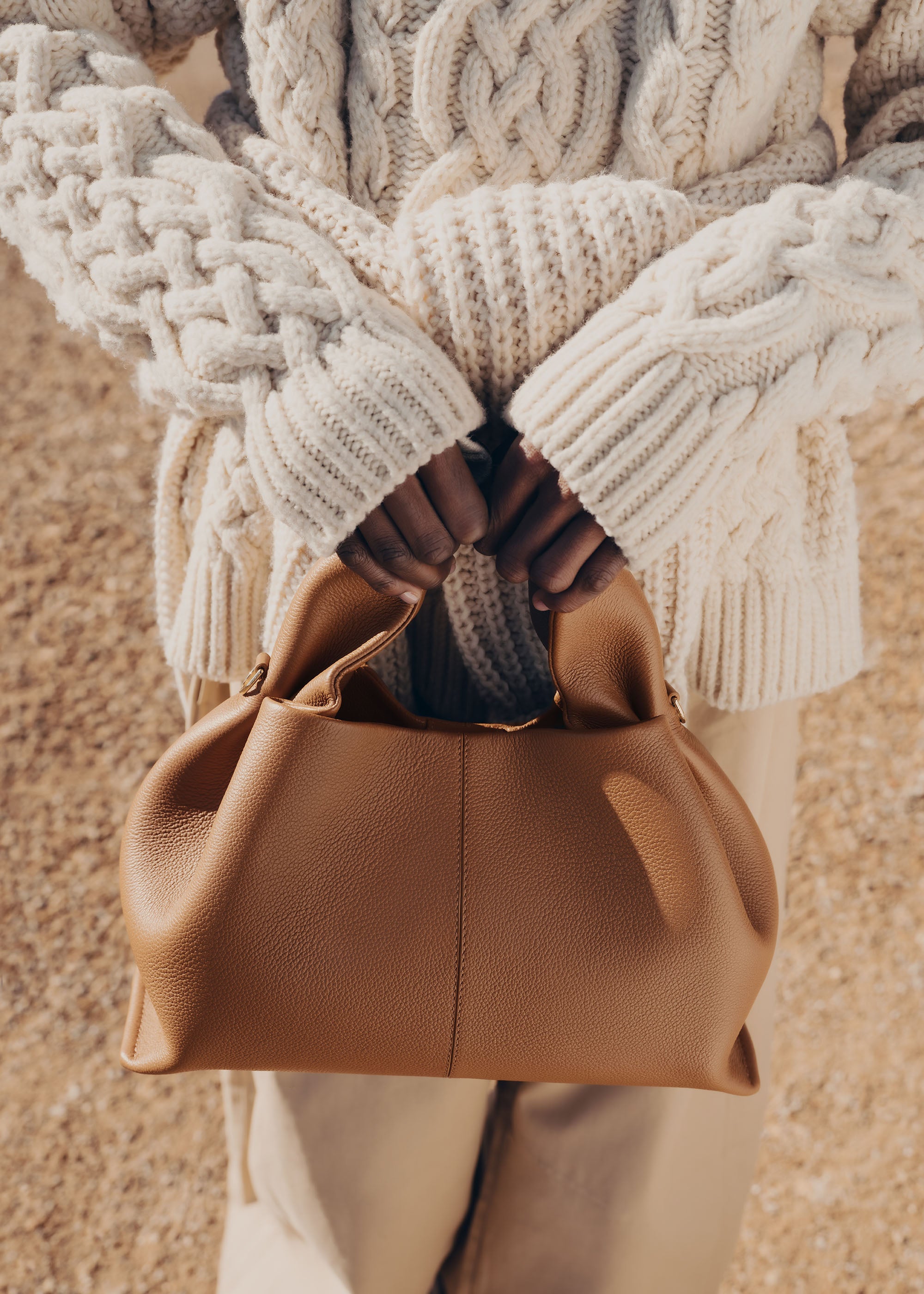 Sac Le Neuf - Camel Grainé
