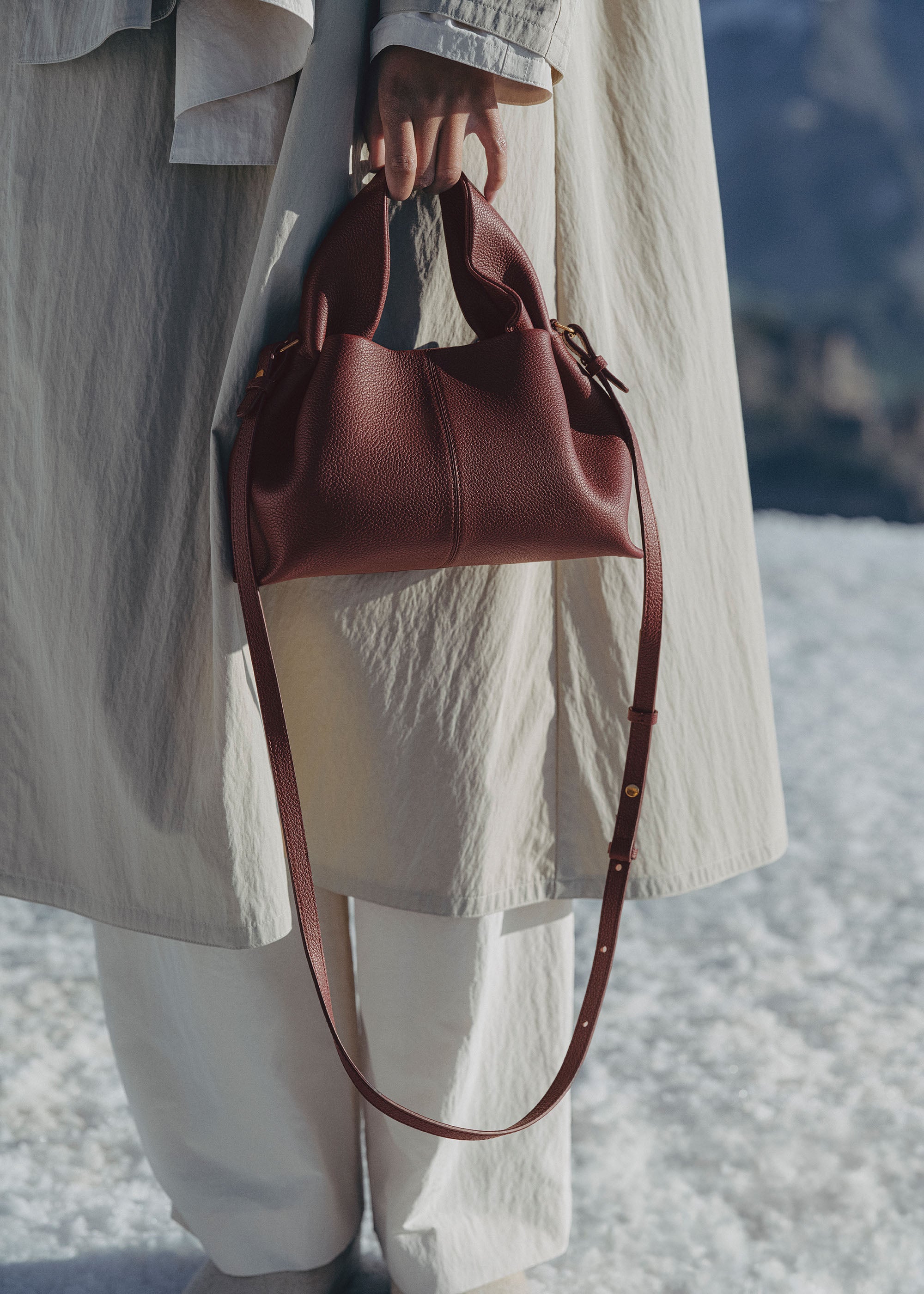 Sac Le Neuf Mini - Cerise Noire Grainé
