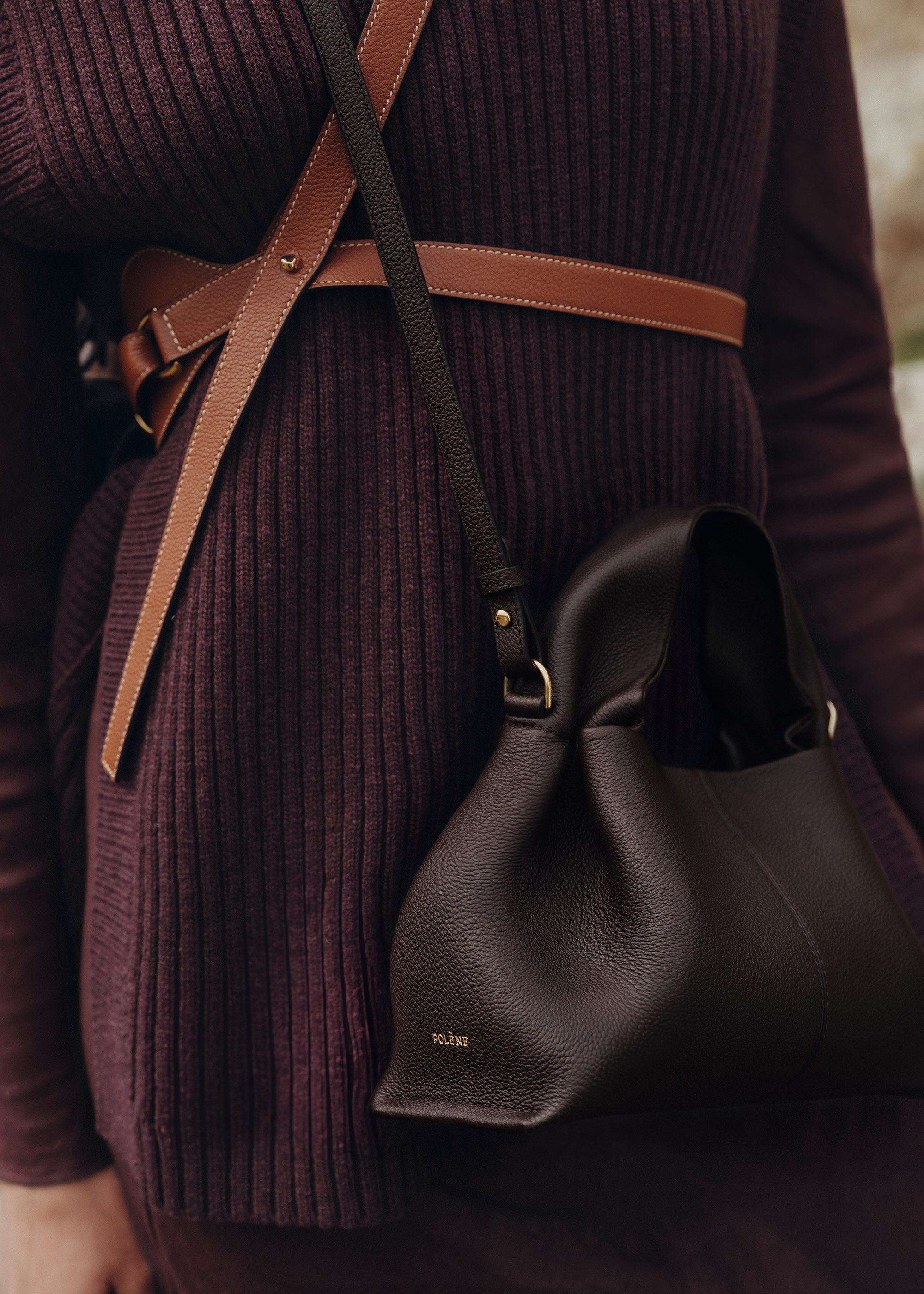 Sac Le Neuf Mini - Ébène Grainé