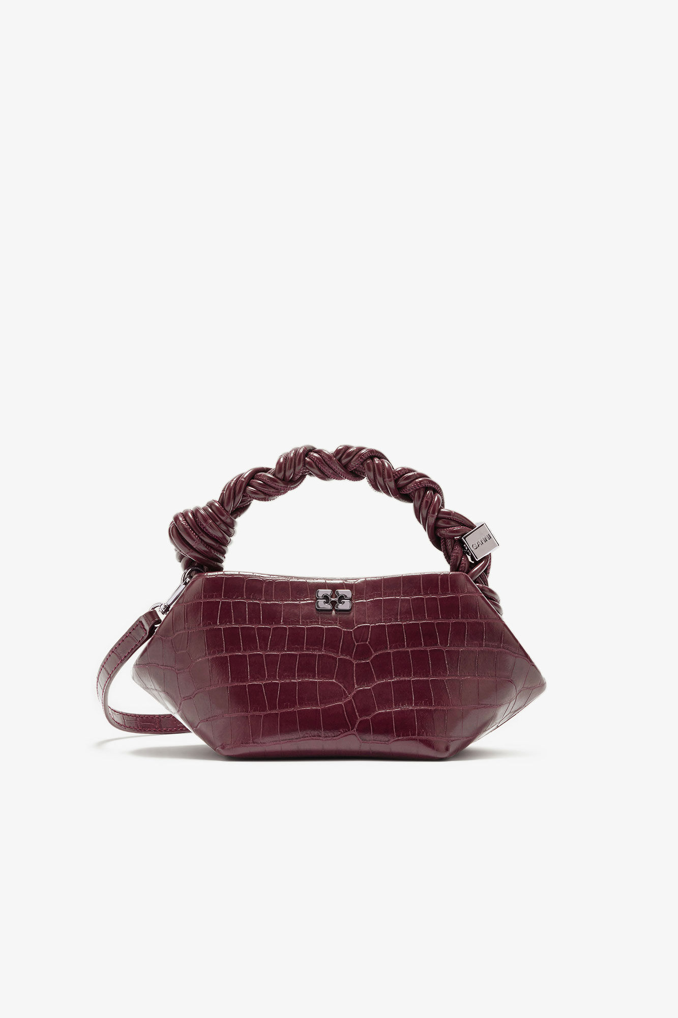 Sac Bou Mini - Croco Bordeaux