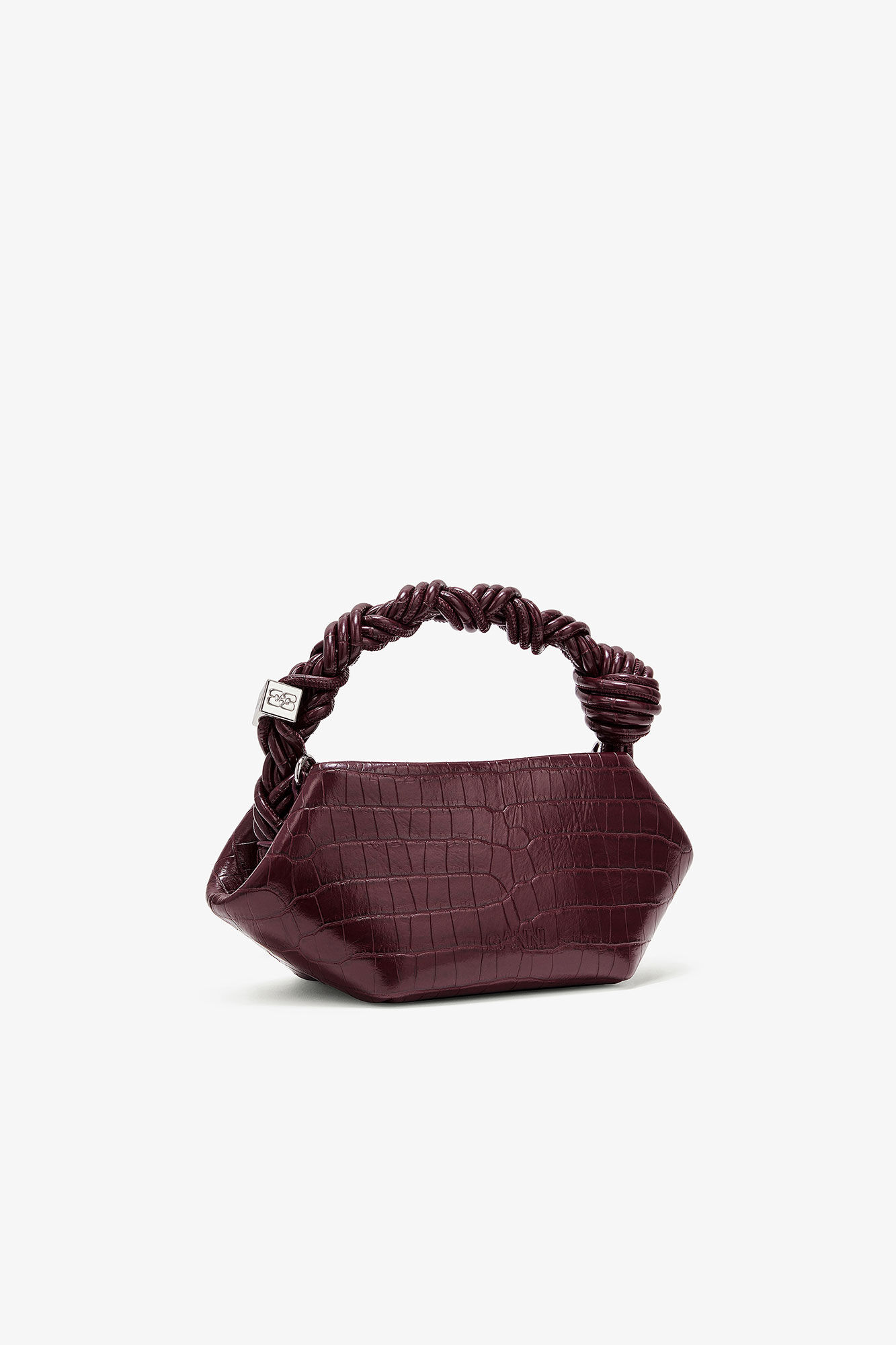 Sac Bou Mini - Croco Bordeaux
