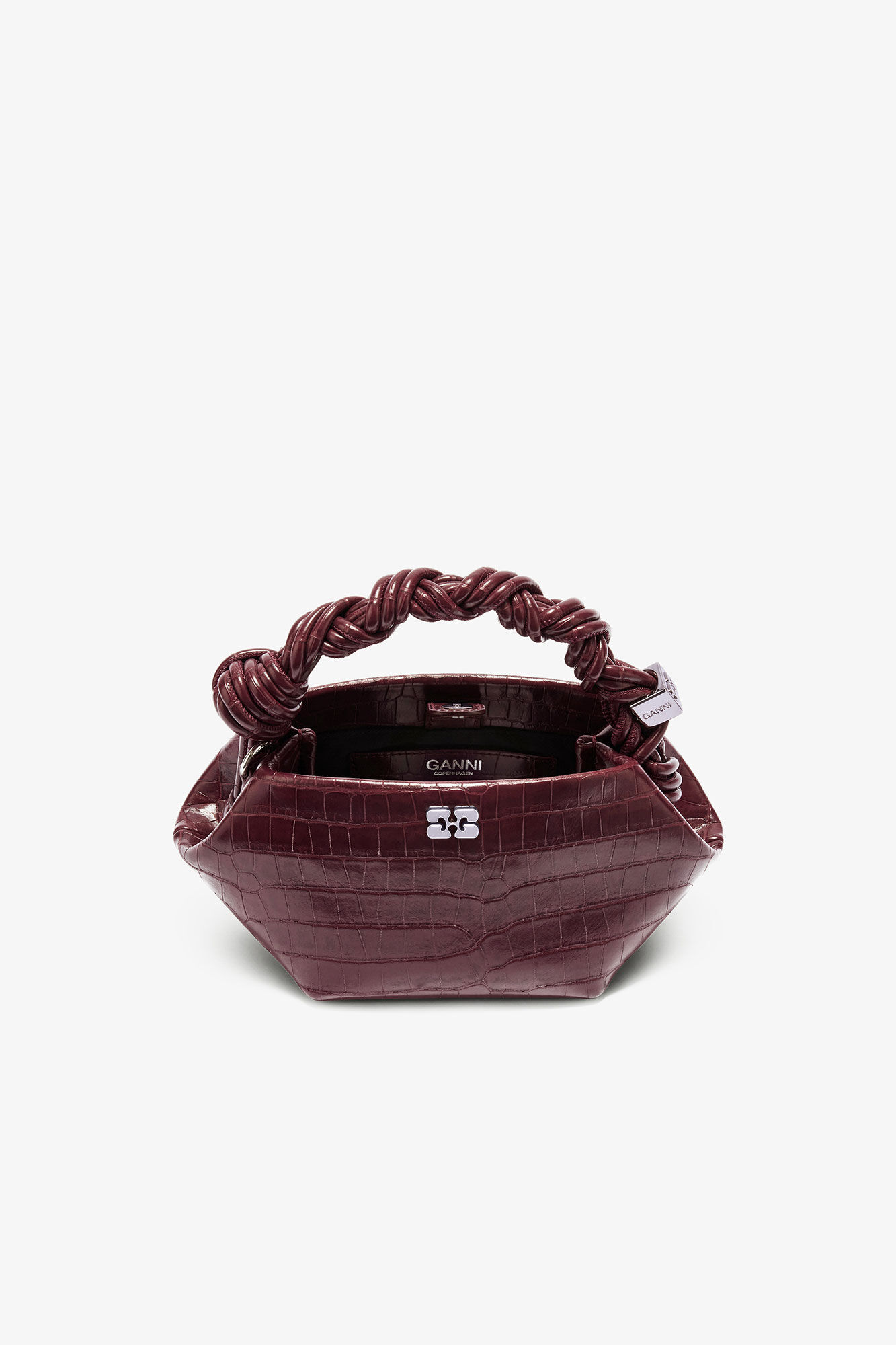 Sac Bou Mini - Croco Bordeaux