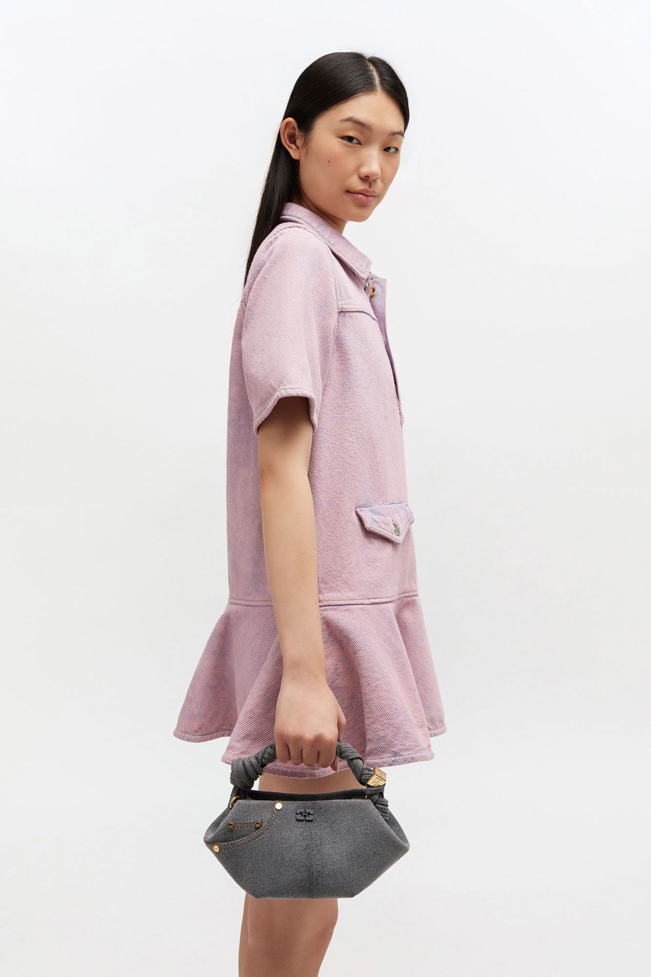 Sac Bou Mini - Jean Gris Délavé