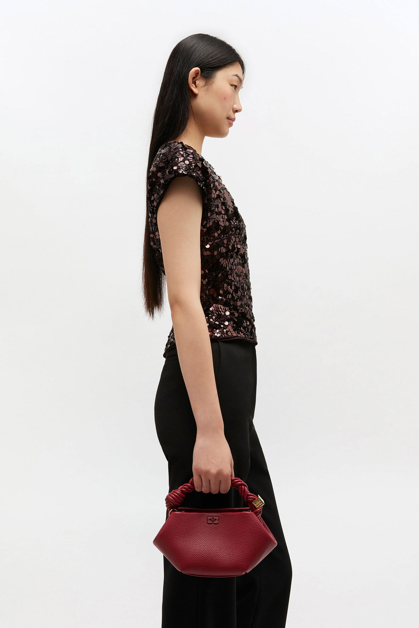 Sac Bou Mini - Bordeaux Grainé