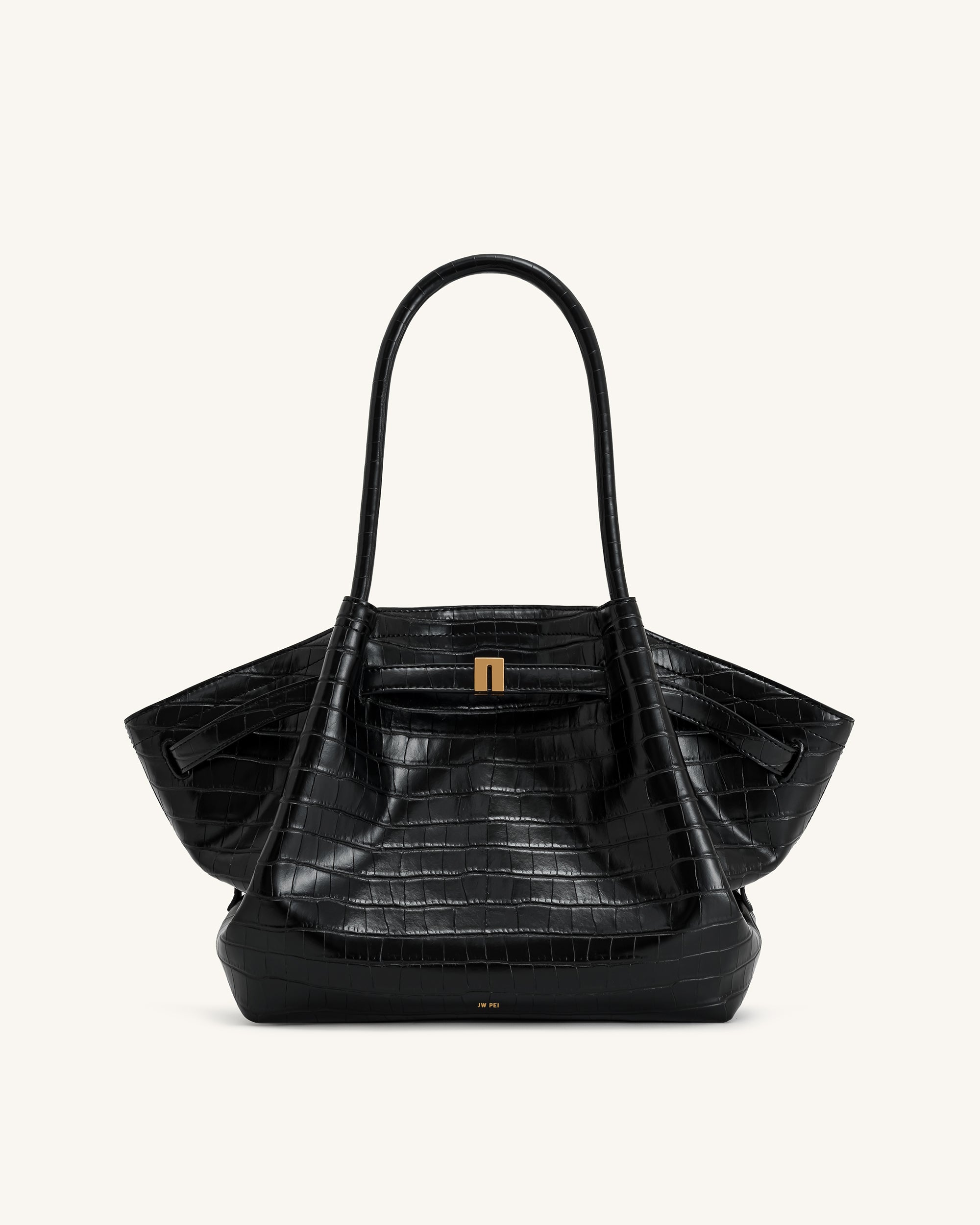 Sac Hana - Croco Noir