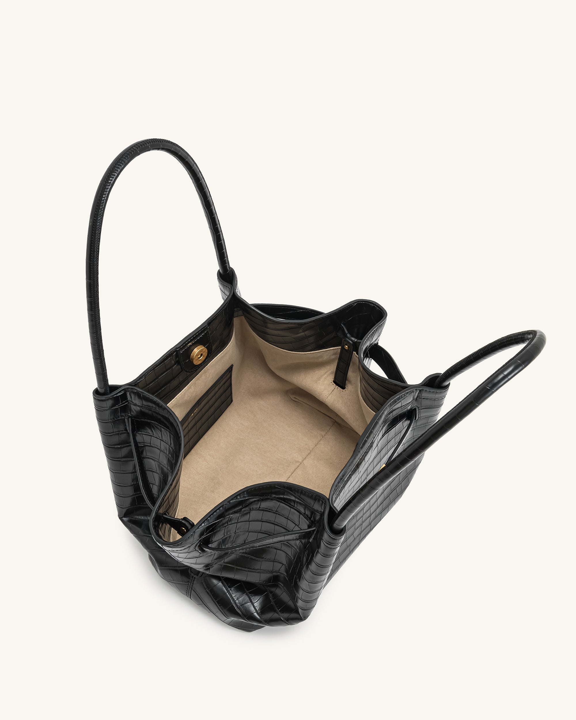 Sac Hana - Croco Noir