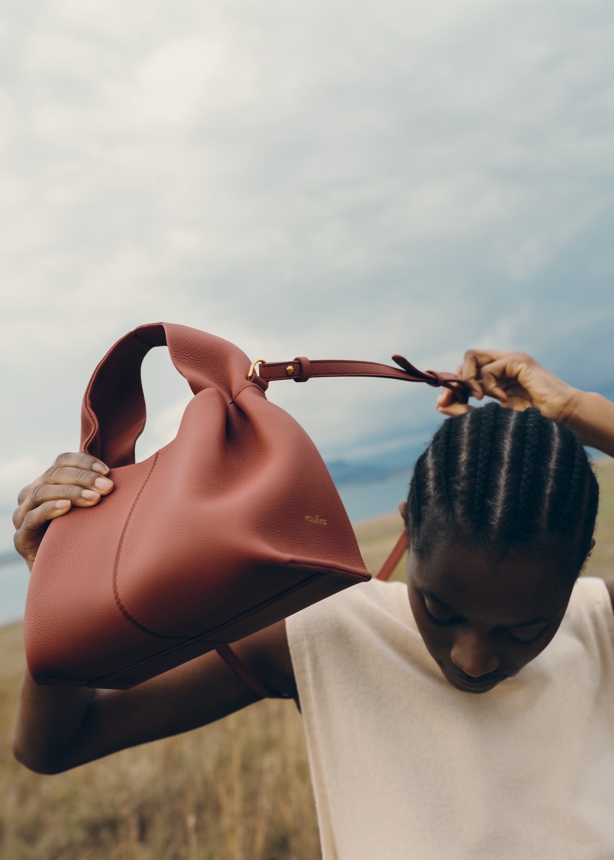 Sac Le Neuf Mini - Terracotta Grainé
