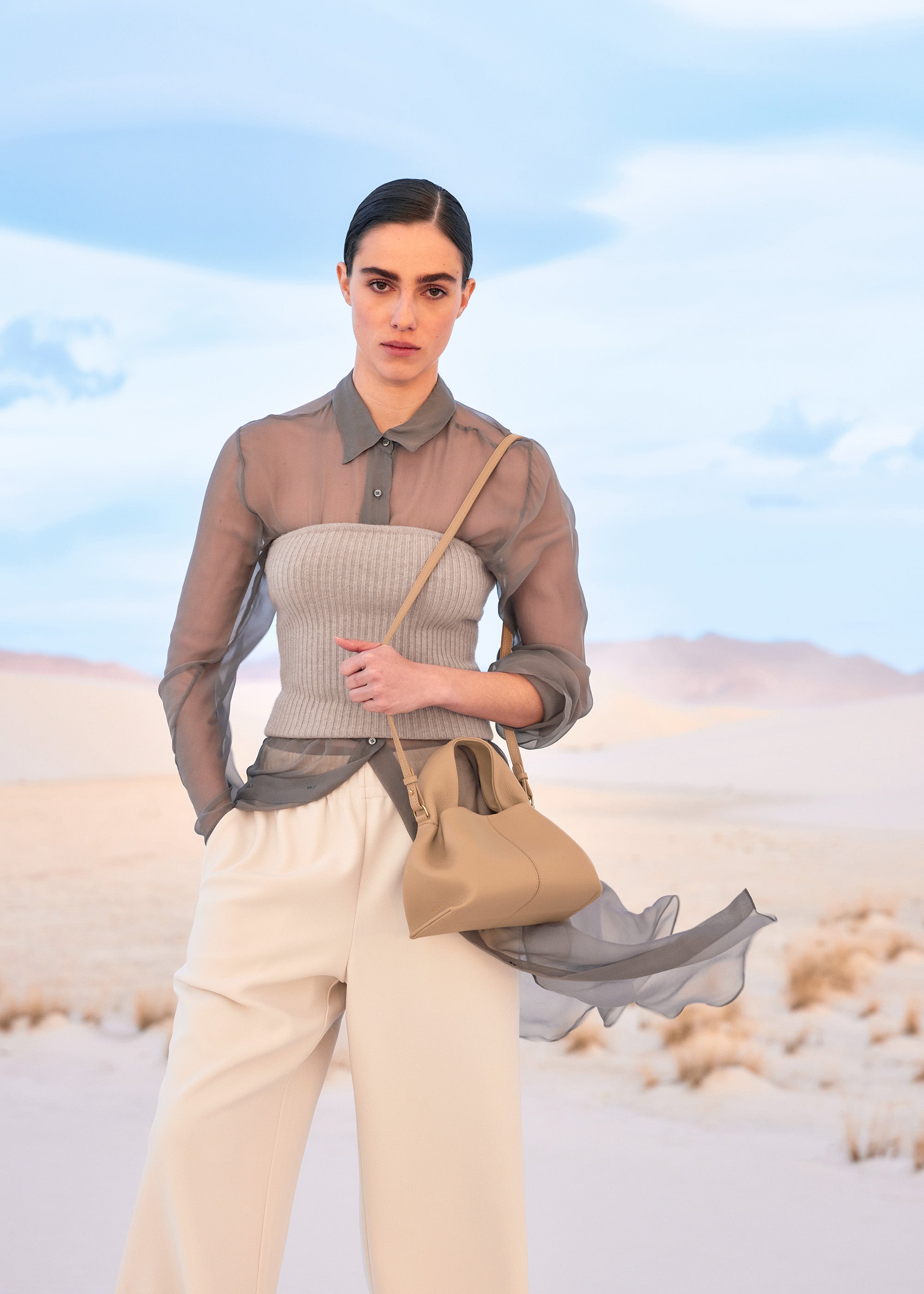 Sac Le Neuf Mini - Beige Grainé