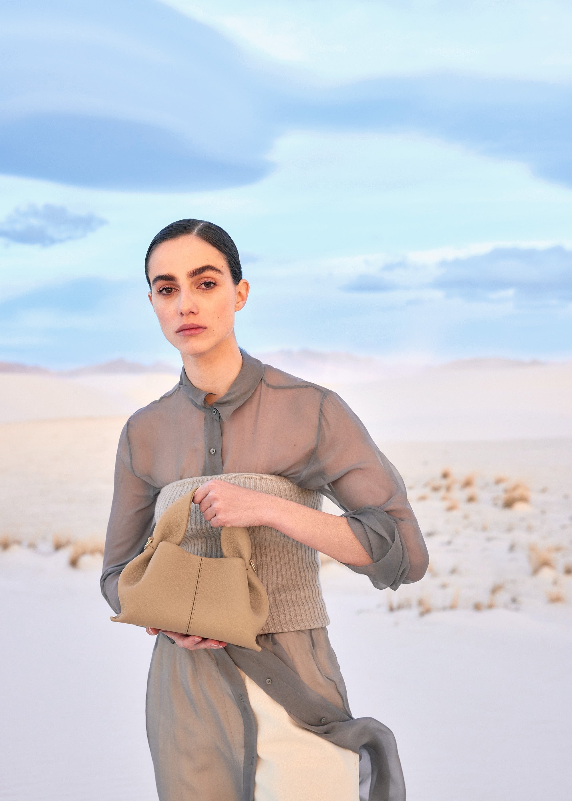 Sac Le Neuf Mini - Beige Grainé