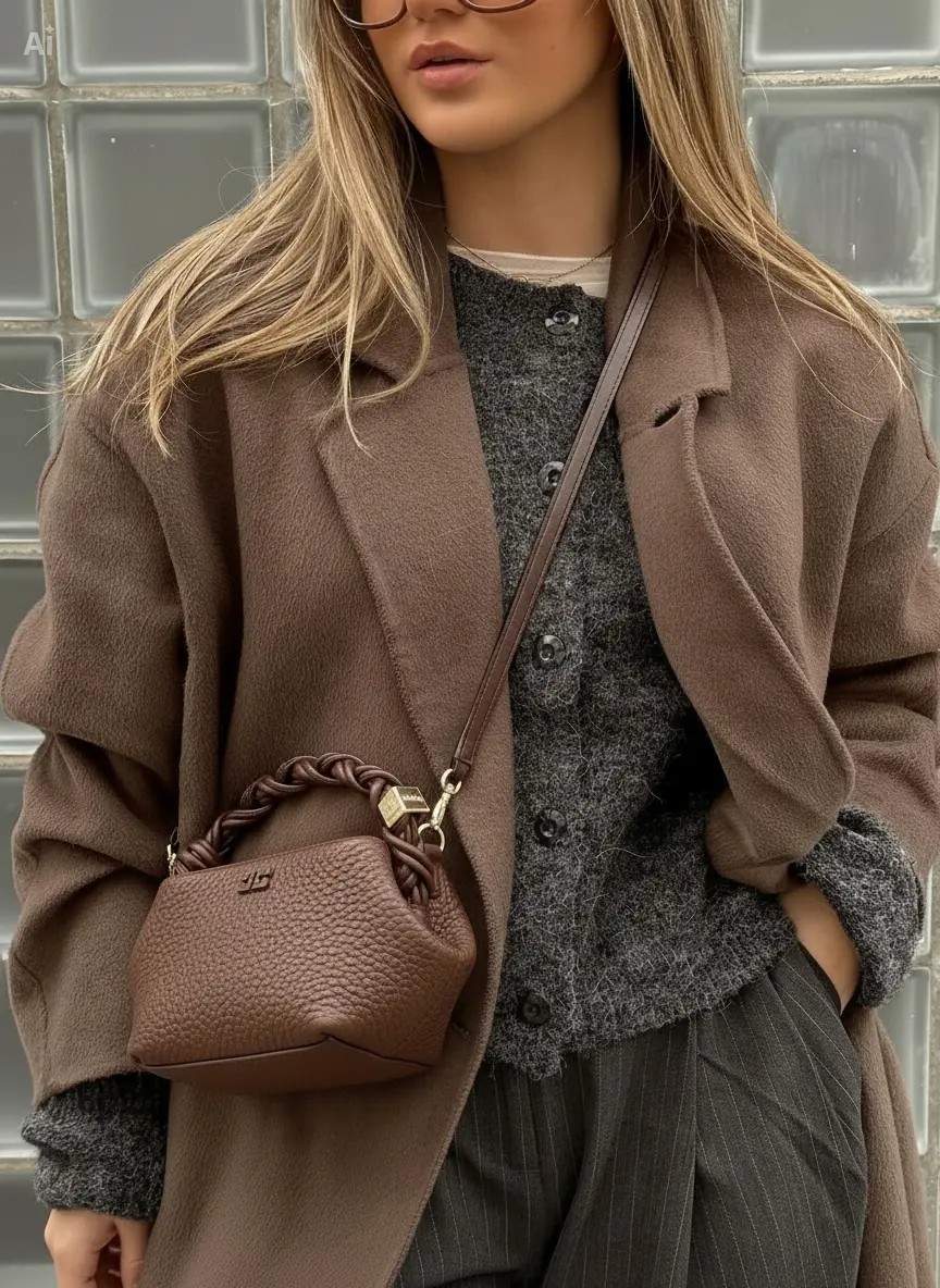 Sac Lyra Mini - Marron Grainé