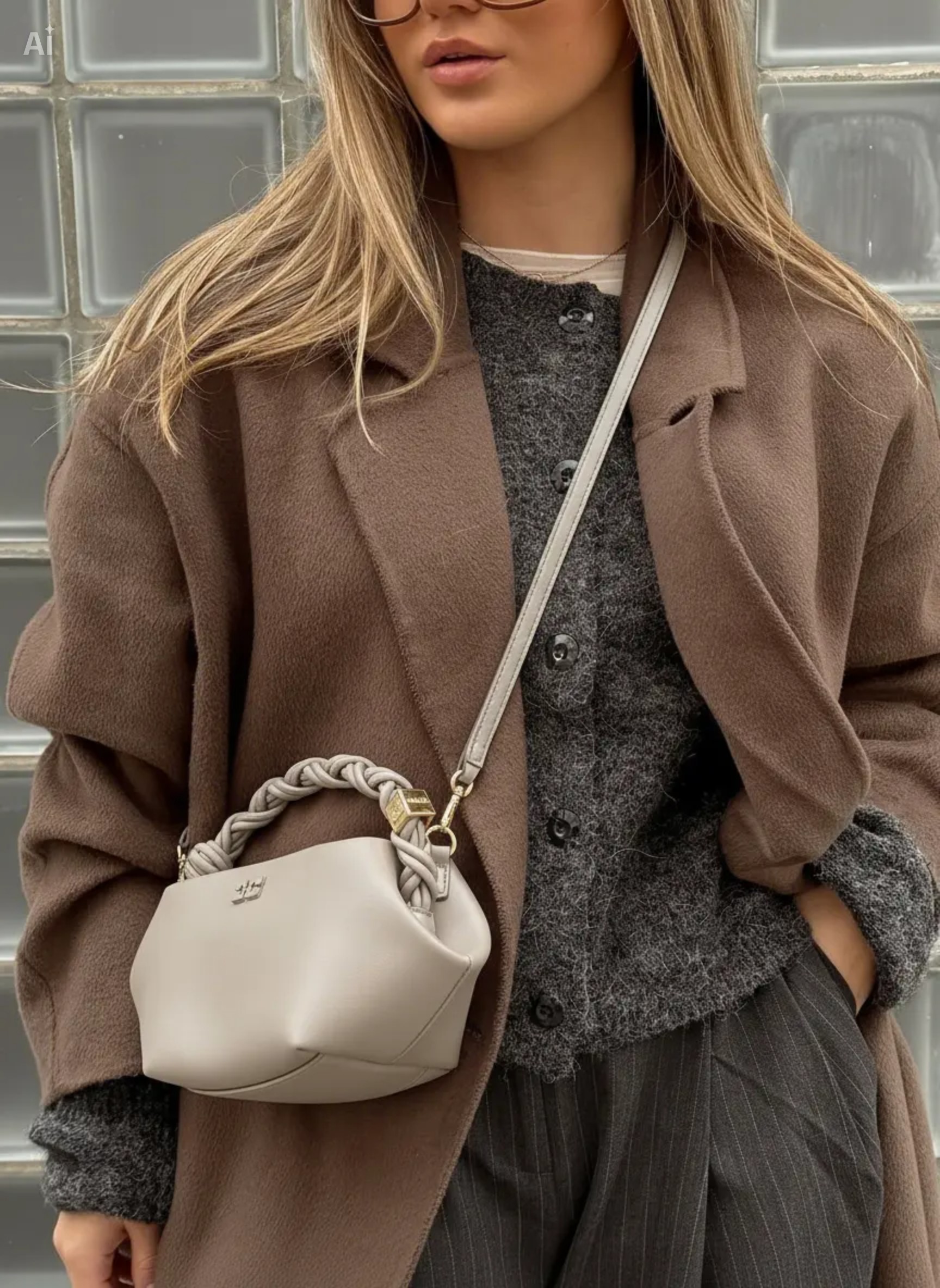 Sac Lyra Mini - Gris Clair