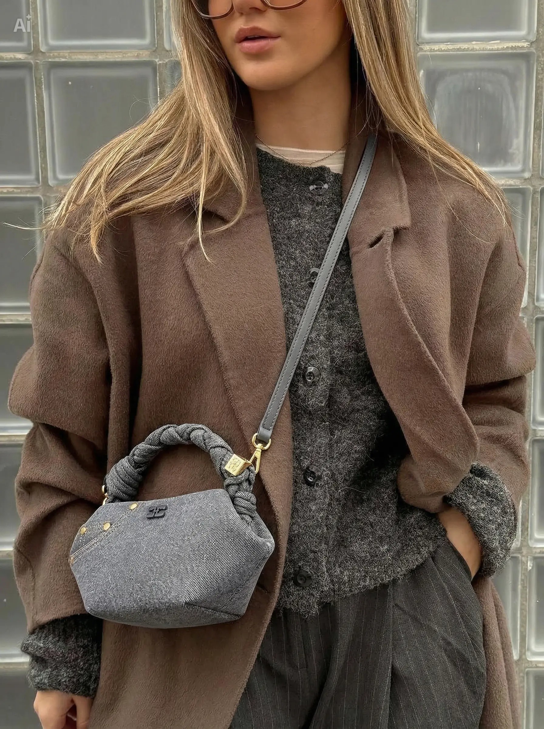 Sac Lyra - Jean Gris Délavé