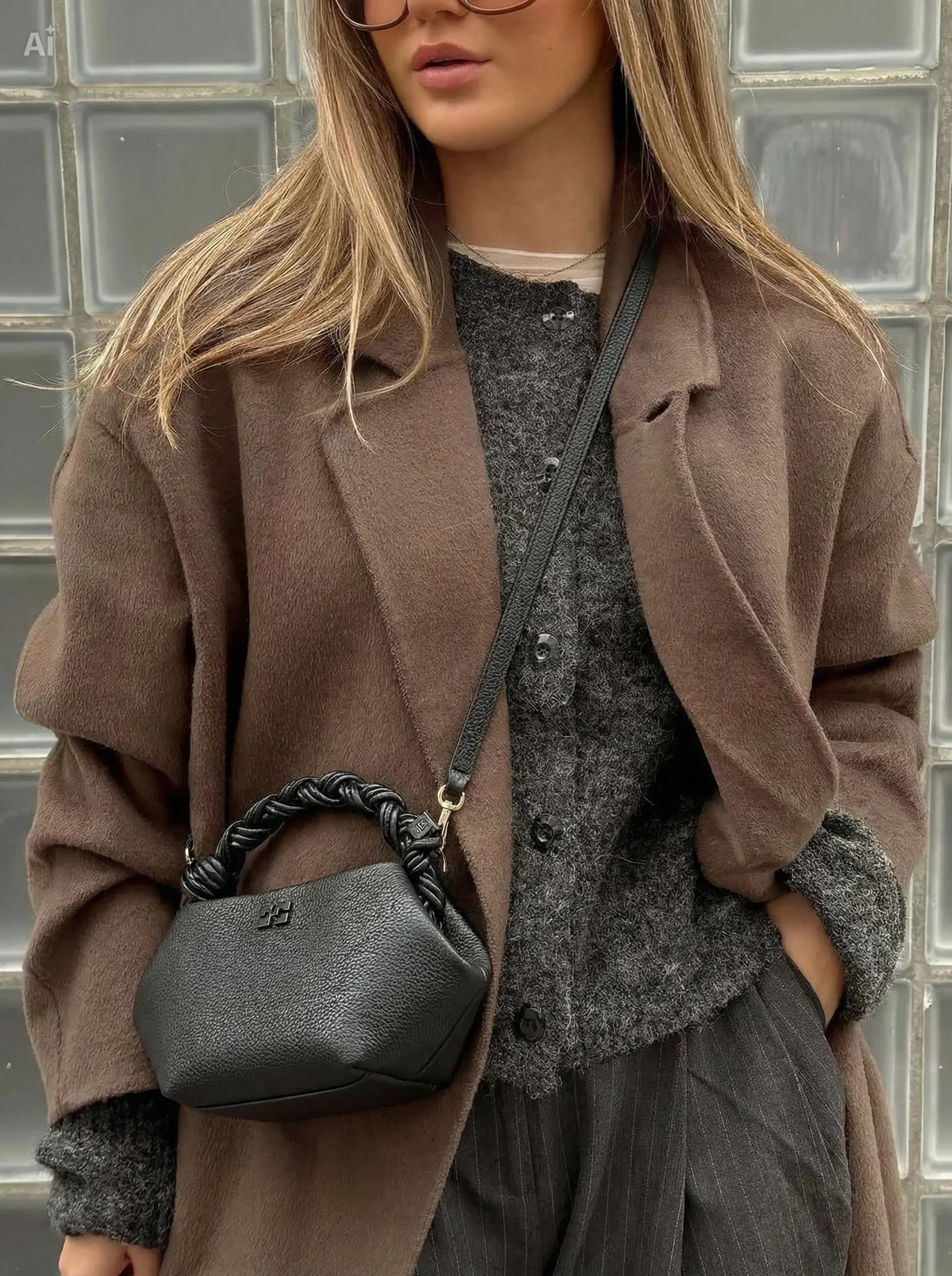 Sac Lyra Mini - Noir Grainé